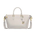 Soft Pebble Leather Crossbody Satchel