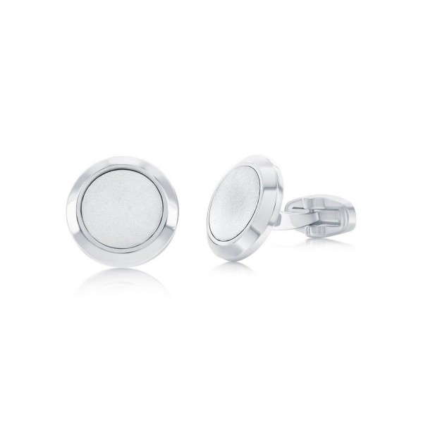 Stainless Steel, Brushed & Polished Cuff Links