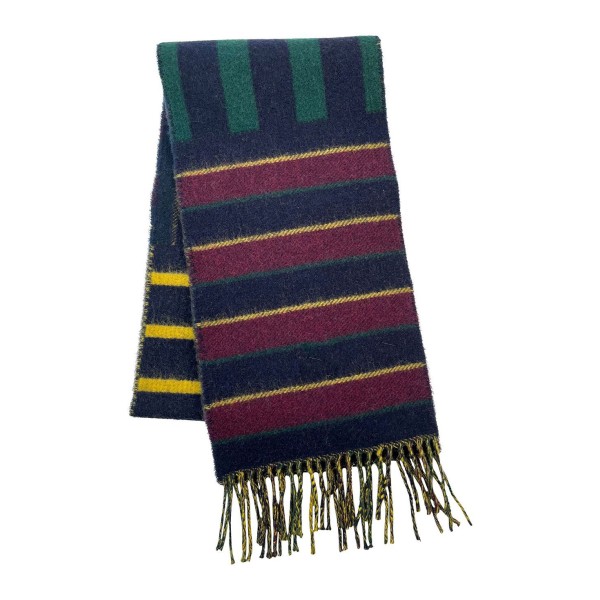 Men's Blocked Stripe Woven Scarf