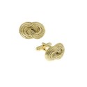 Jewelry 14K Gold-Plated Infinity Knot Cufflinks