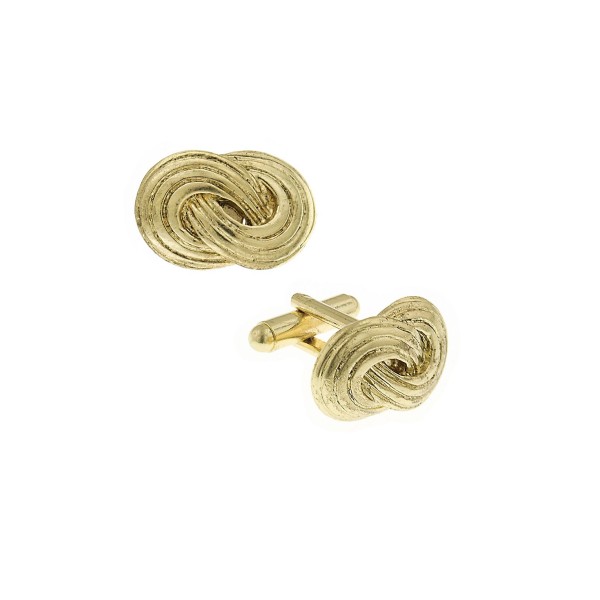 Jewelry 14K Gold-Plated Infinity Knot Cufflinks