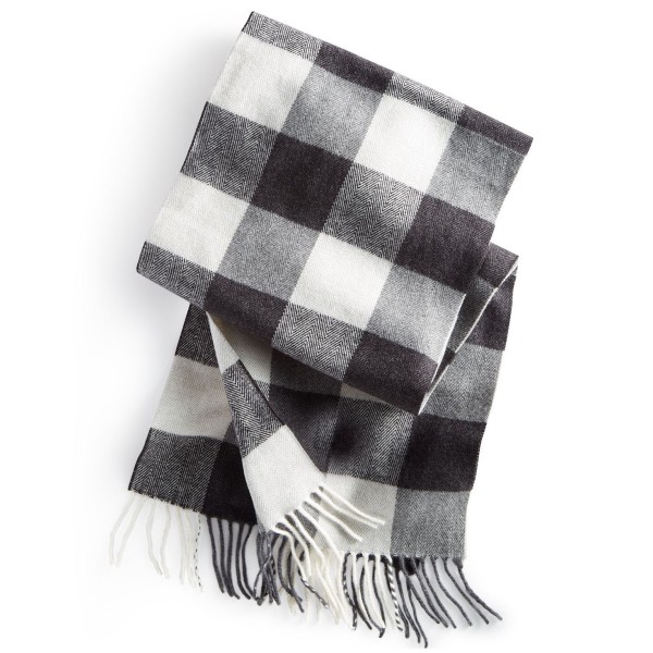 Men's Woven Plaid Scarf