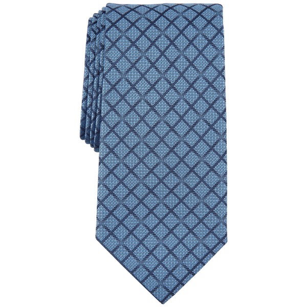 Elegant Grid Design Necktie for Men