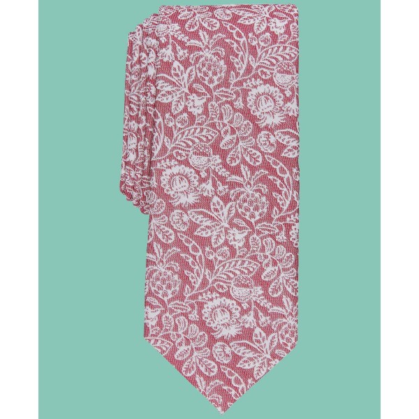 Men's Skinny Floral Tie