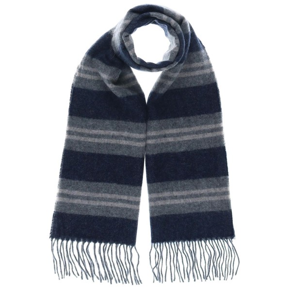 Men's Cashmere Horizontal Stripe Scarf