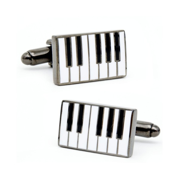 Enamel Piano Cufflinks