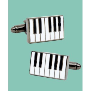 Enamel Piano Cufflin...