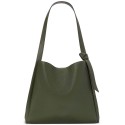 Pebbled Leather Large Shoulder Bag