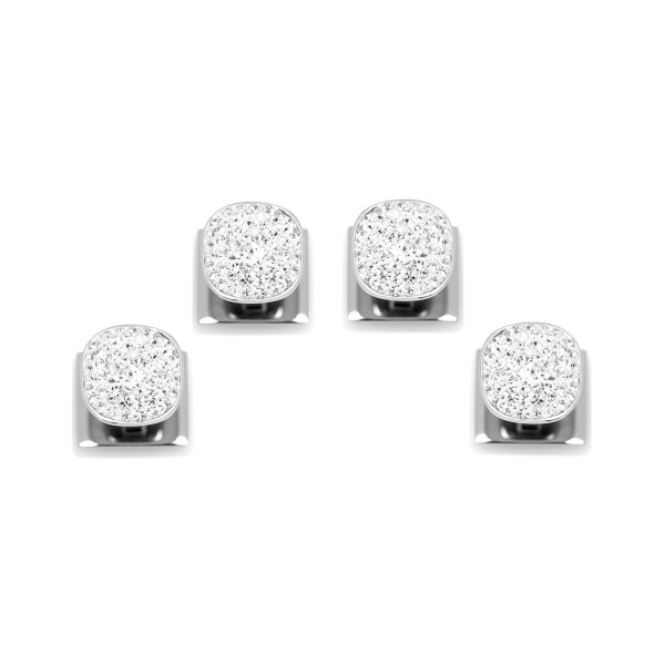 Men's Pave Cufflink and Stud Set