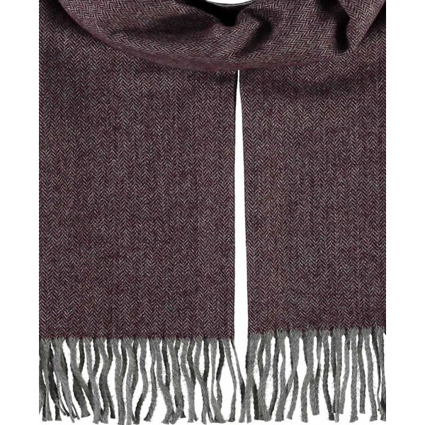 Men's Solid Herringbone Scarf