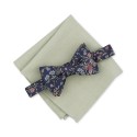 Men's Floral Bow Tie & Pocket Square Set