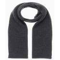 Men's Solid Rib Knit Scarf