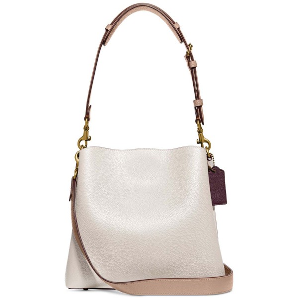 Pebble Leather Willow Bucket Bag with Convertible Straps