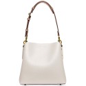 Pebble Leather Willow Bucket Bag with Convertible Straps