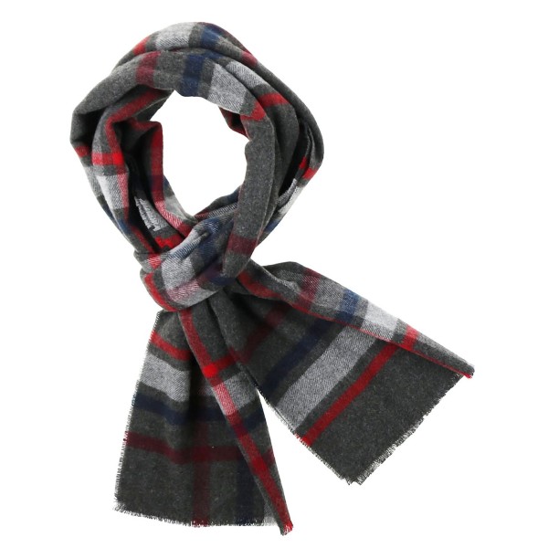 Men's Asymmetrical Plaid Scarf