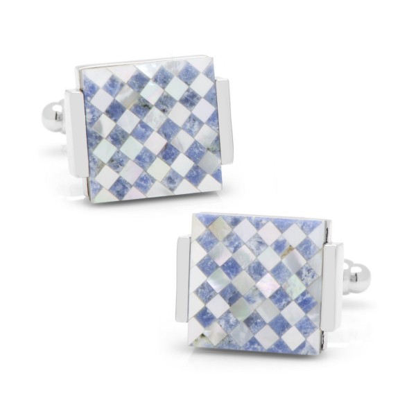 Floating of Checkered Cufflinks