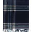 Men's Cashmere Border Plaid Scarf